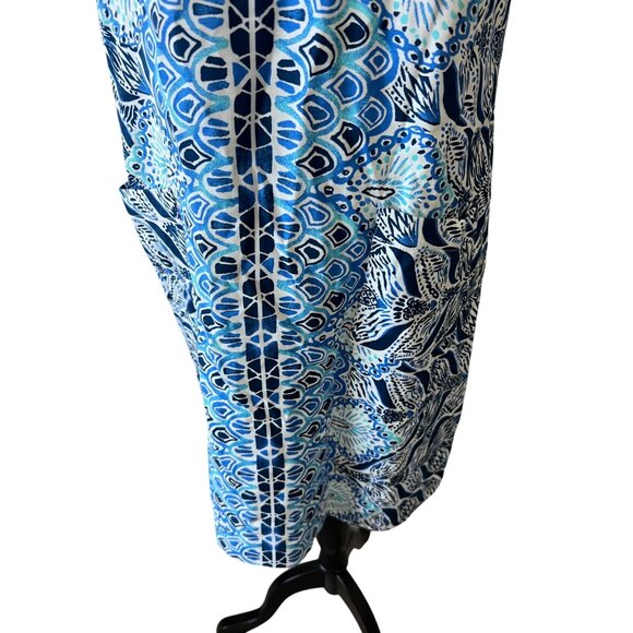 LILLY PULITZER Womens Blue Printed Shift Dress Sz 4 - Picture 5 of 7